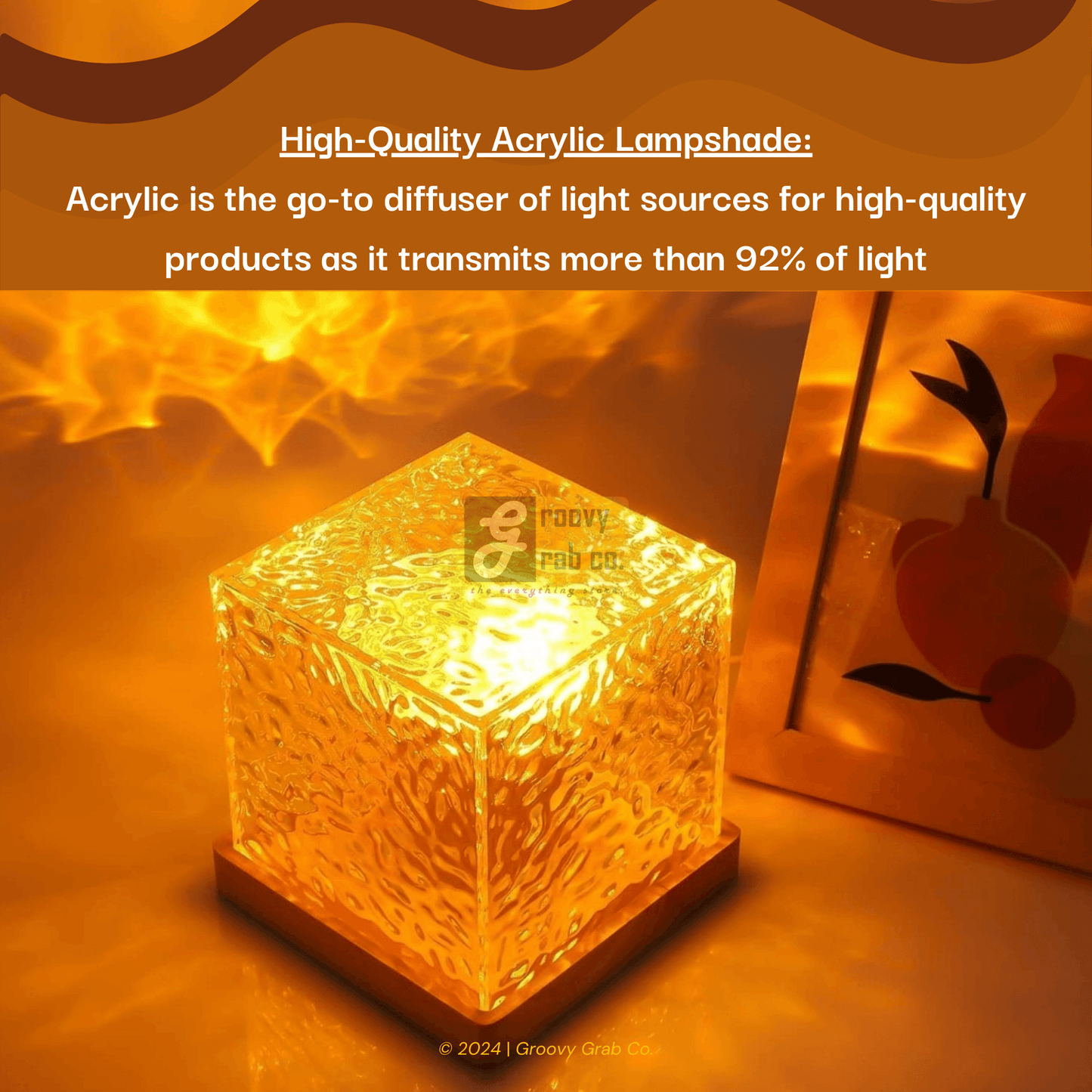 AquaGlow™: Viral Dynamic & Soothing Lamp - Groovy Grab Co.