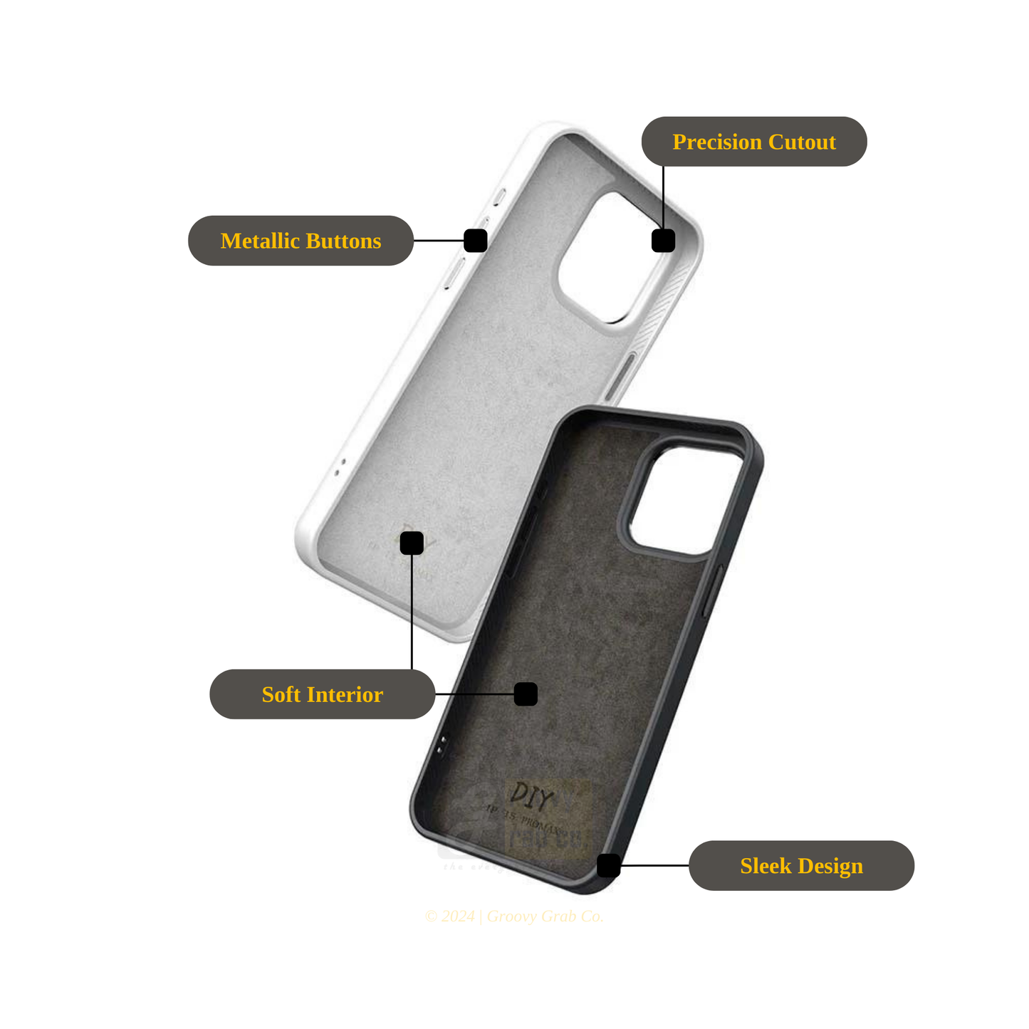 GroovyFrame™ - Customizable NFC Smart Display Phone Case For iPhone 16/15/14 Pro Max