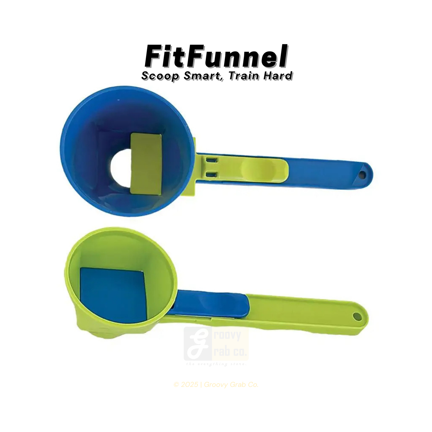 FitFunnel™ - Scoop Smart & Train Hard, The No Spill Scoop