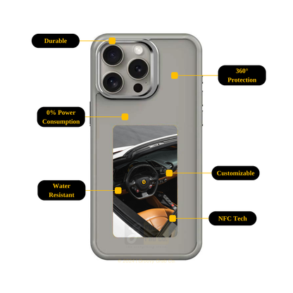 GroovyFrame™ - Customizable NFC Smart Display Phone Case For iPhone 16/15/14 Pro Max