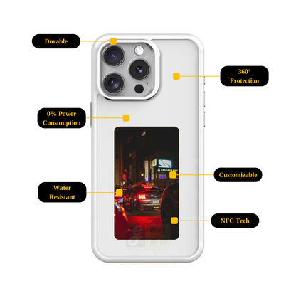 GroovyFrame™ - Customizable NFC Smart Display Phone Case For iPhone 16/15/14 Pro Max