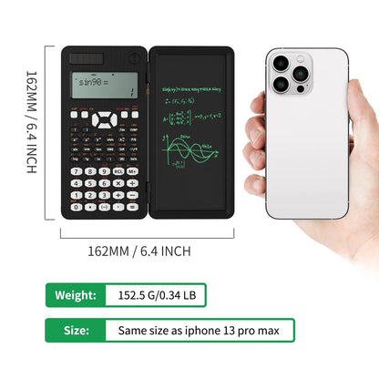 SmartCalc Pro™: Solar-Powered Calculator with Digital Notepad - Groovy Grab Co.