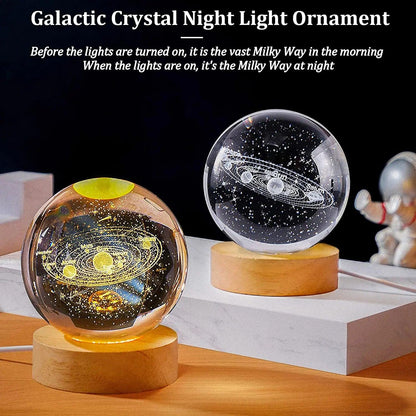 GalaxyGlow™: Illuminate your Space with the Perfect Cosmic Crystal Ball Lamp - Groovy Grab Co.