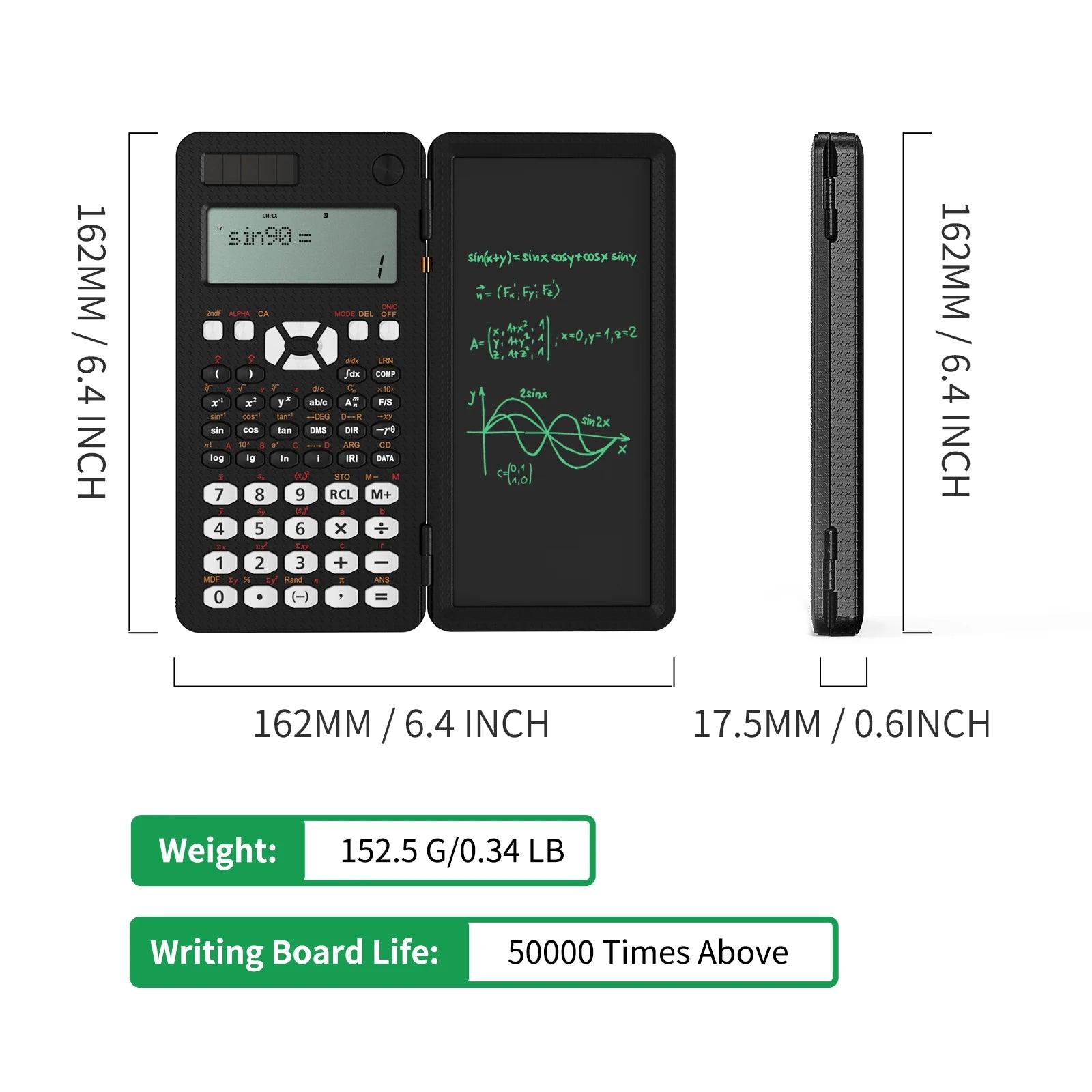 SmartCalc Pro™: Solar-Powered Calculator with Digital Notepad - Groovy Grab Co.