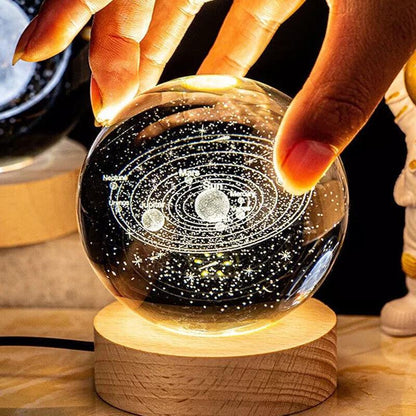 GalaxyGlow™: Illuminate your Space with the Perfect Cosmic Crystal Ball Lamp - Groovy Grab Co.